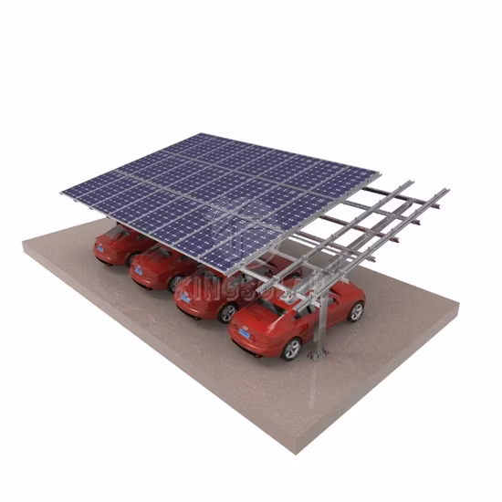 Sistema fotovoltaico de suporte de montagem solar para garagem